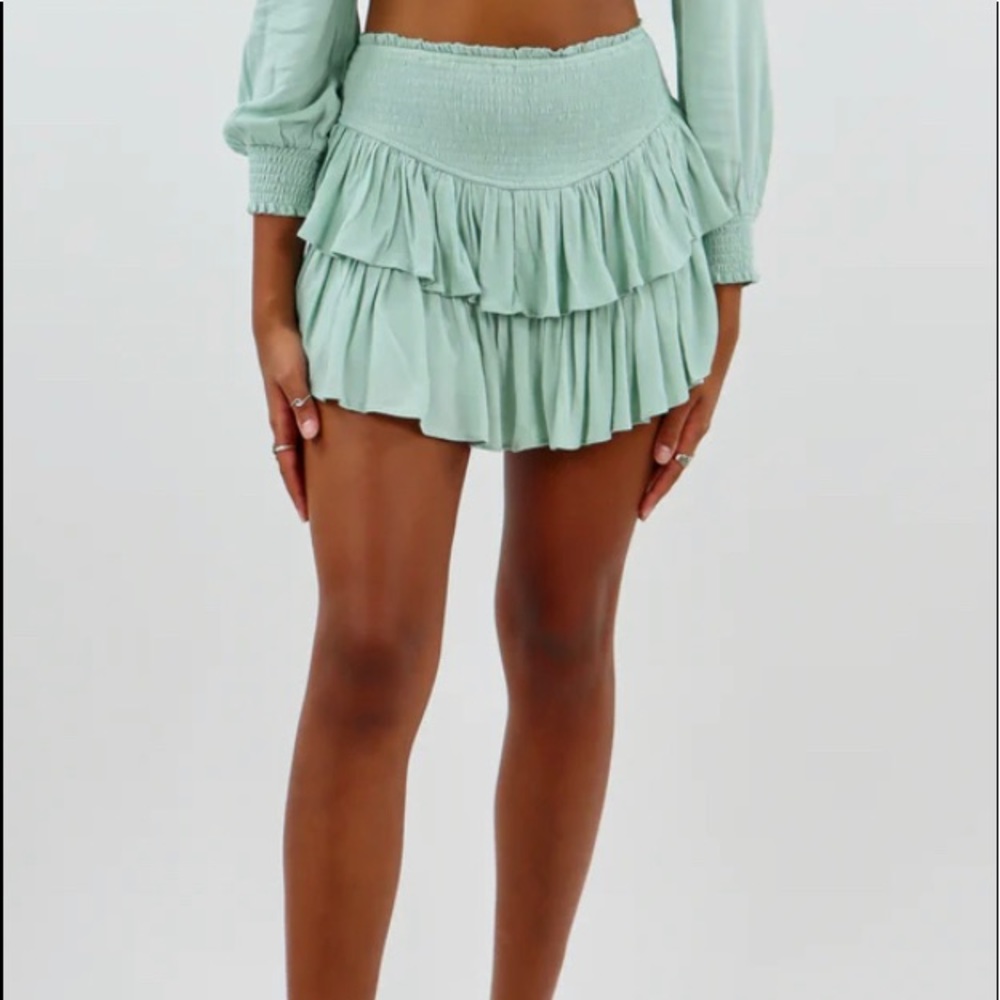 Rock n rags sunshine daydream skirt XS sage green